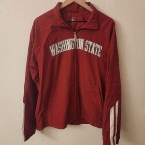 Nike Washington State College Jacket Red Mens sz Large